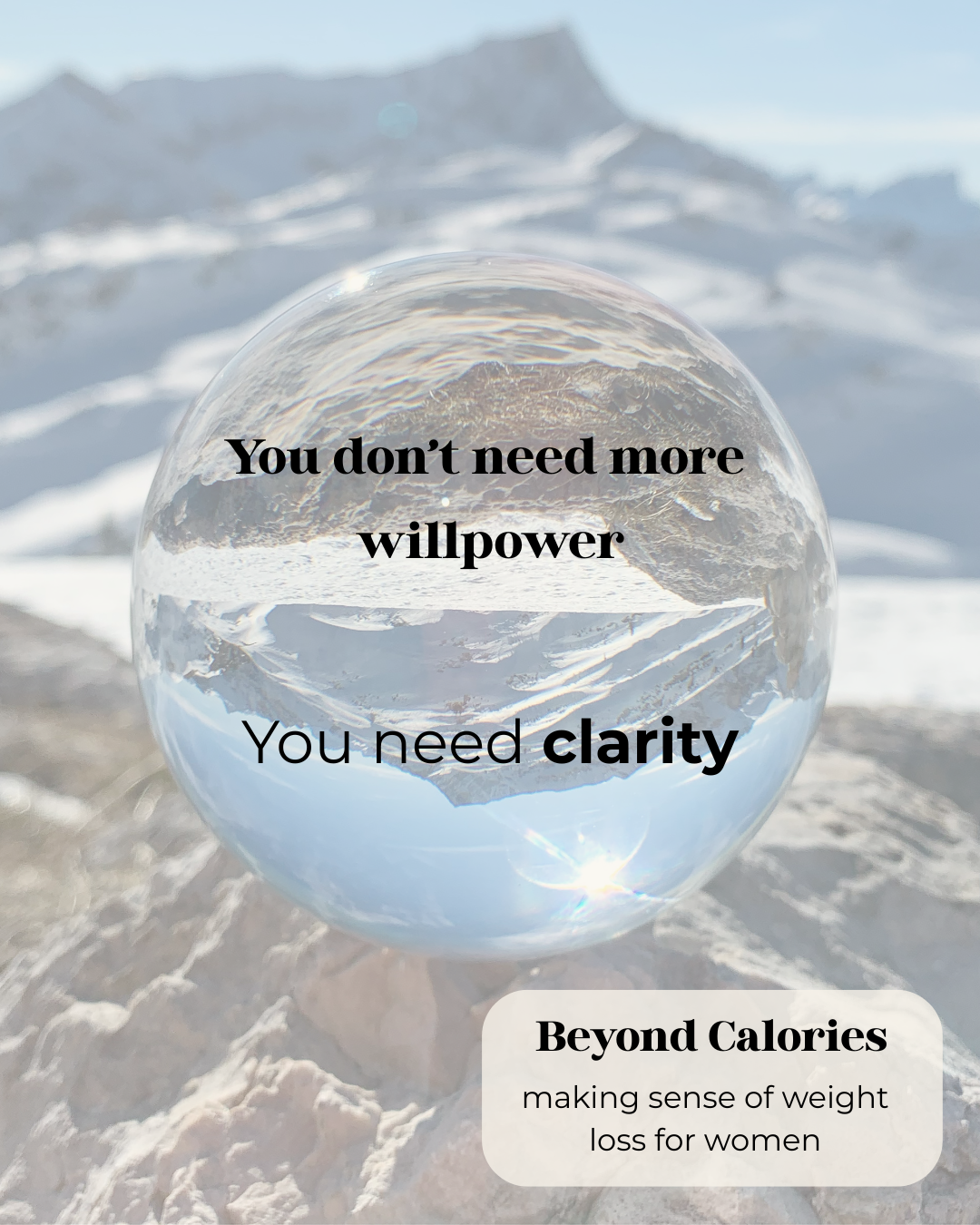 Beyond Calories: Making sense of weight loss for women workshop