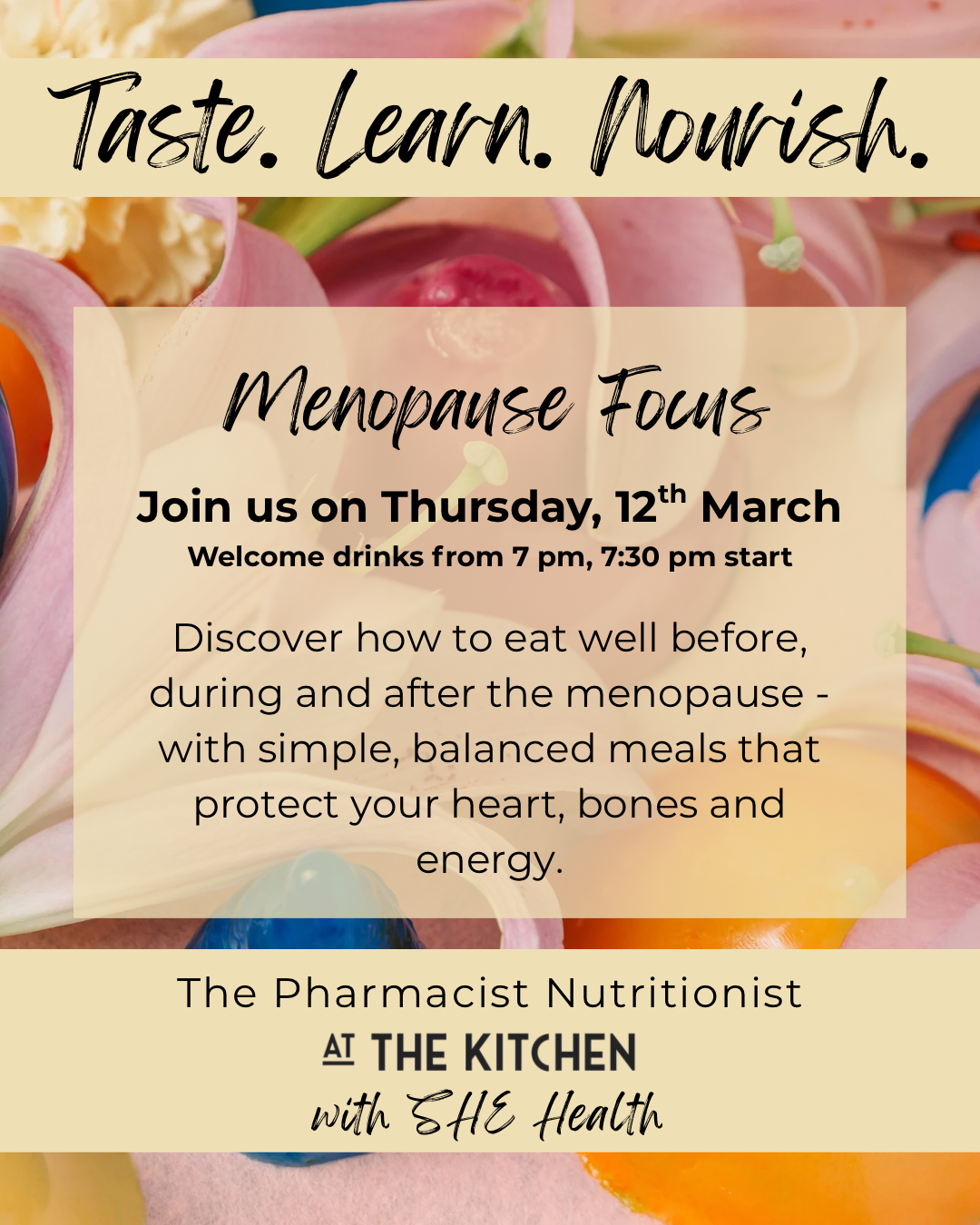 Menopause Focus: Thursday 12th March 2026