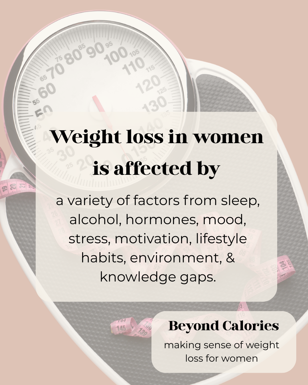 Beyond Calories: Making sense of weight loss for women