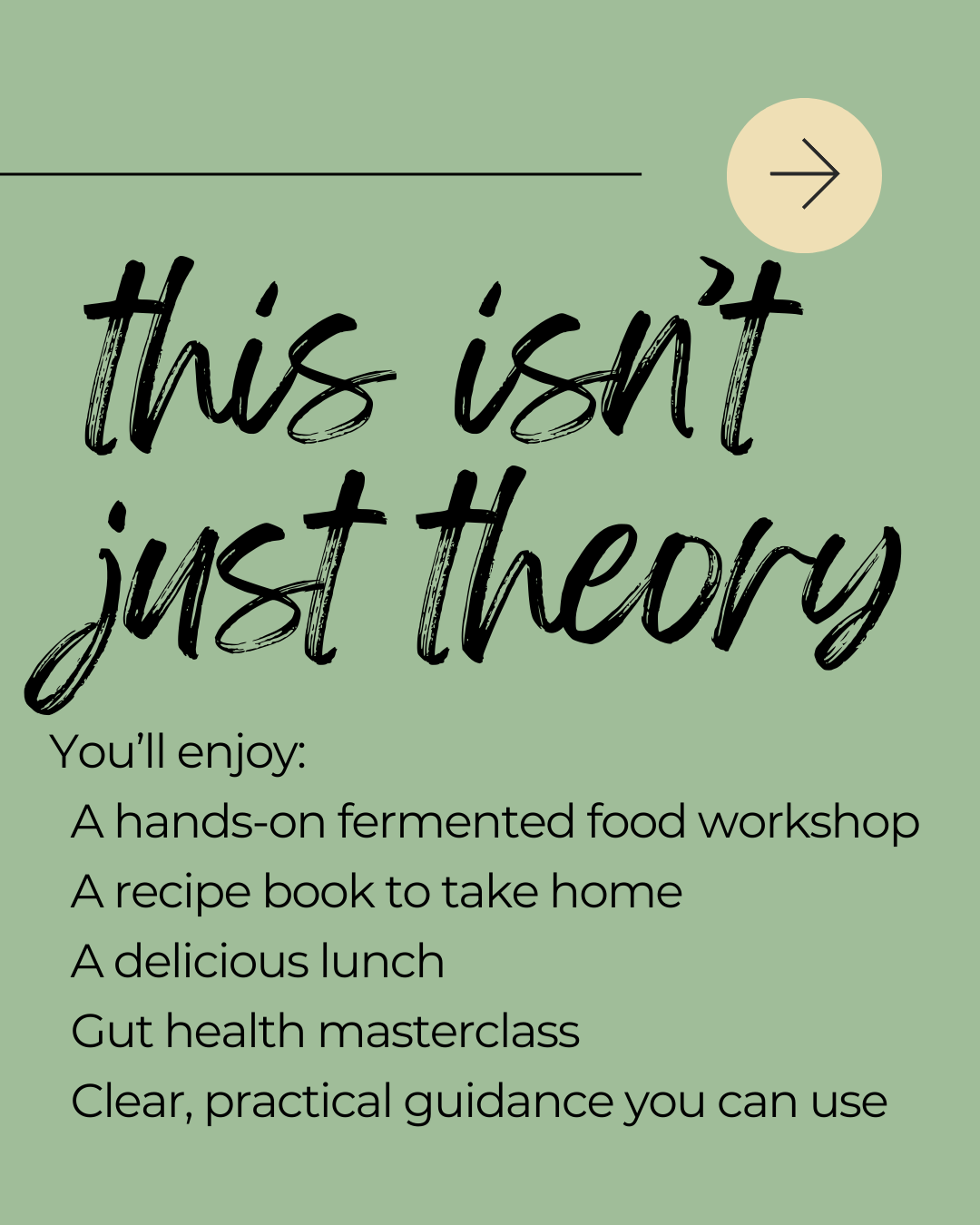 Gut Health Workshop: Fermented foods, nutrition and lunch