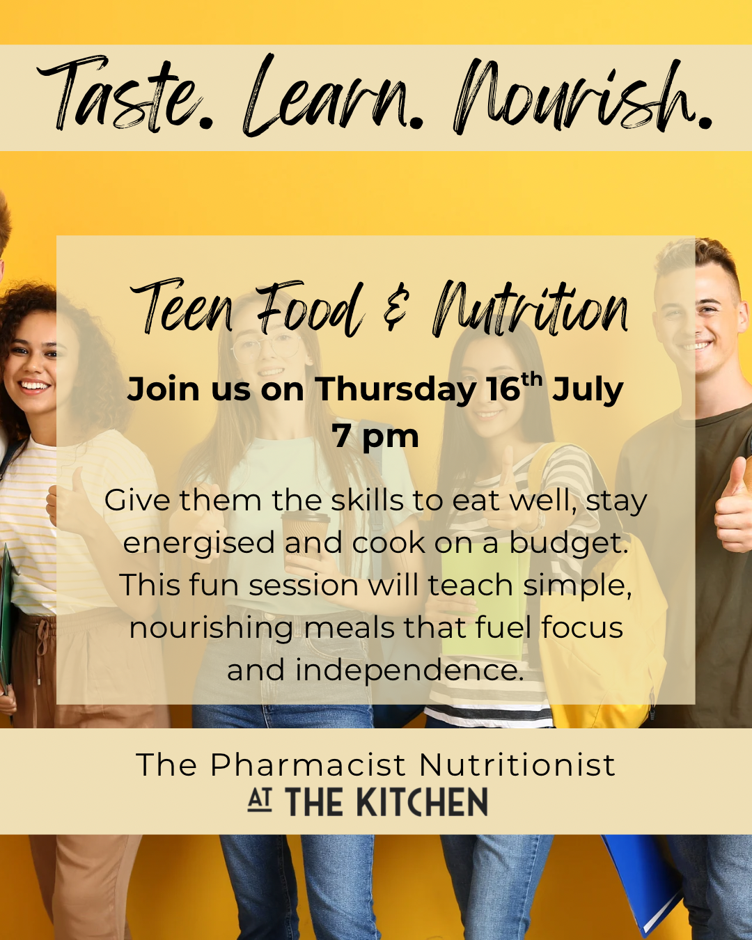 Student Kitchen Essentials: Thursday 16th July